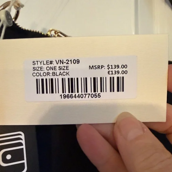 Valentino Orlandi Black Bag with Gold Accents - Picture 3 of 9